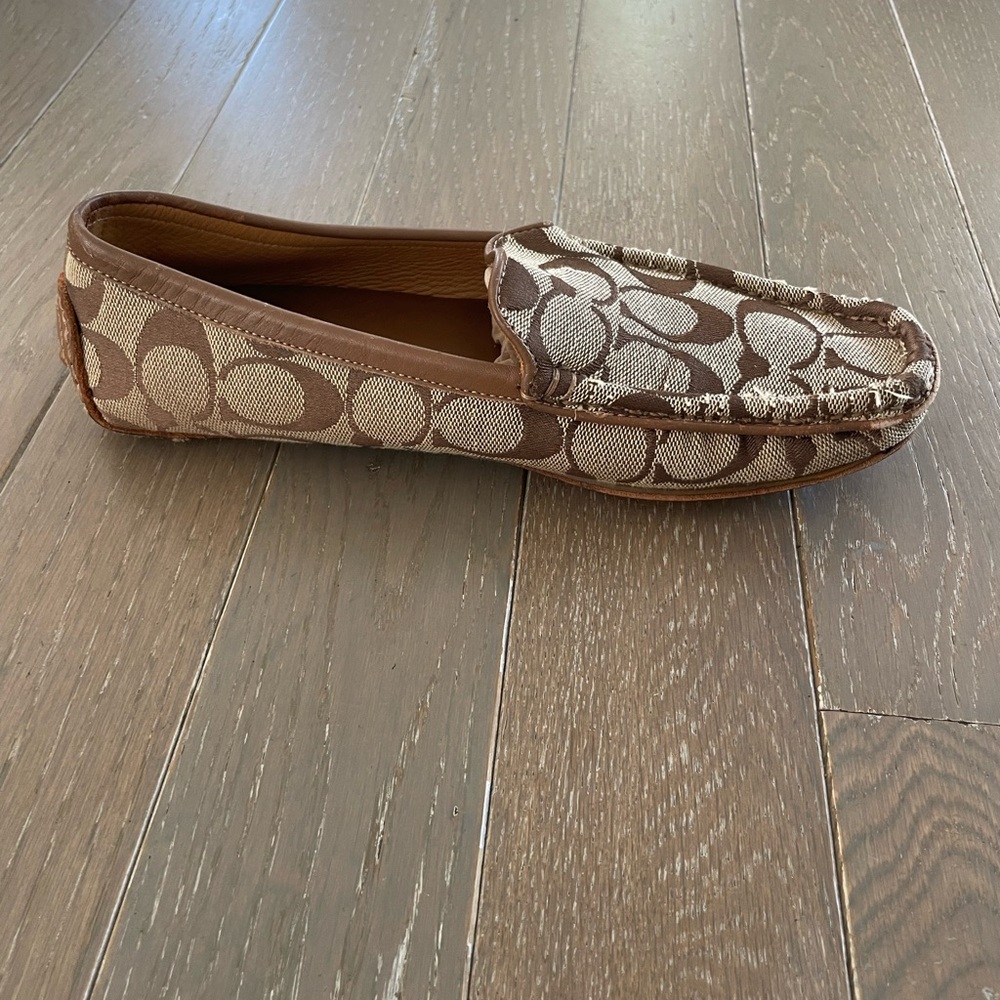 Coach Brown Logo Loafers - Picture 7 of 9